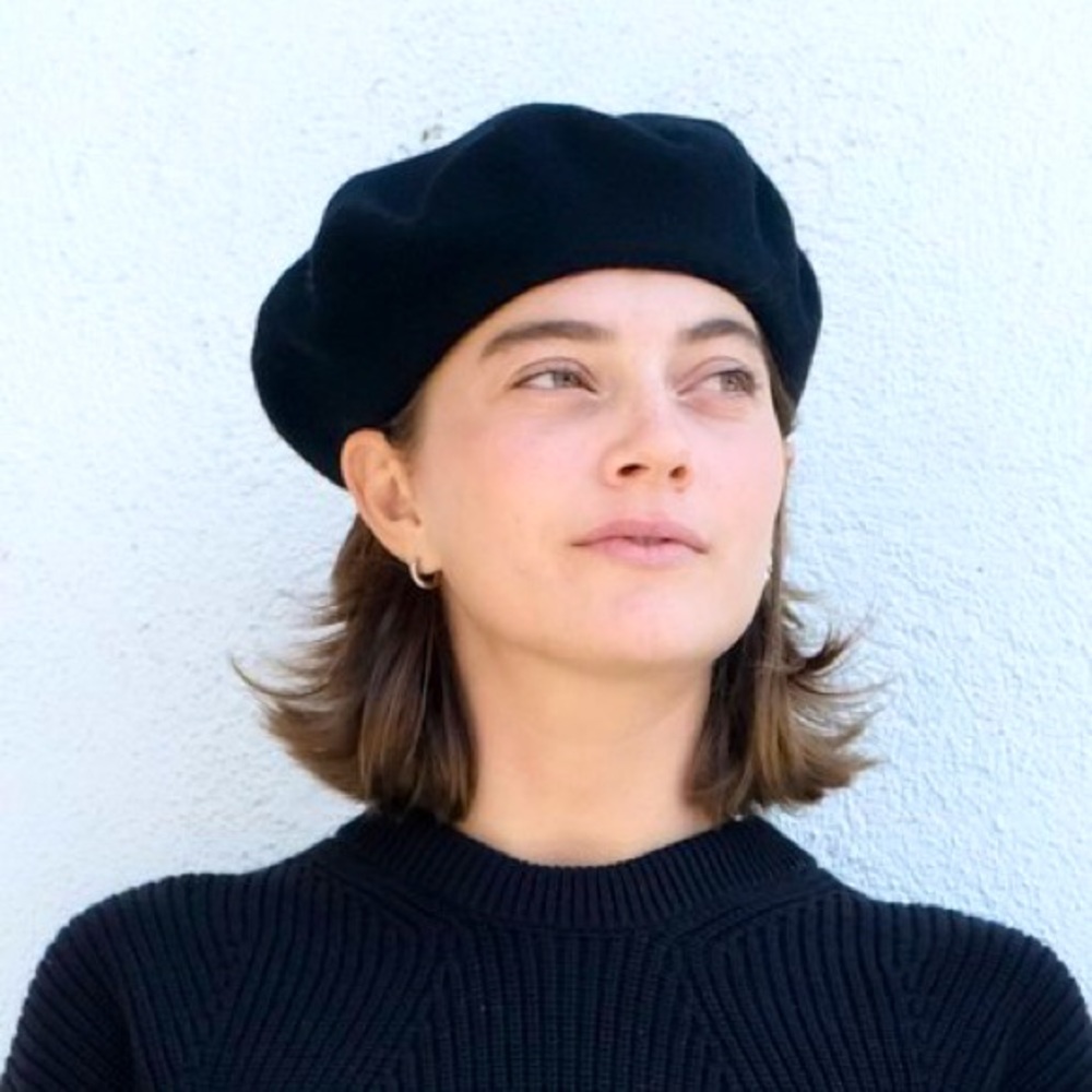 Rita Row Maple Beret - Black, NWT